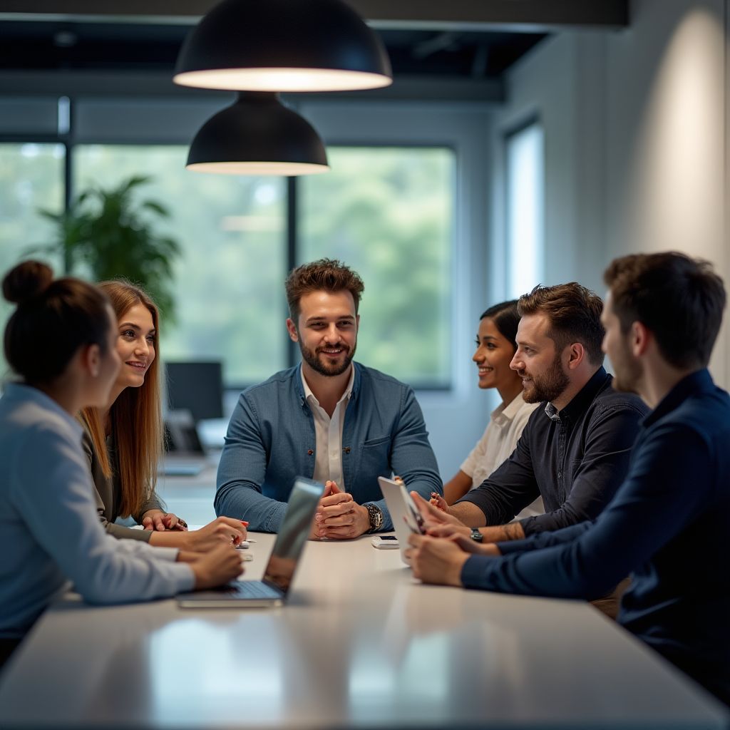 Equipo de consultoría profesional